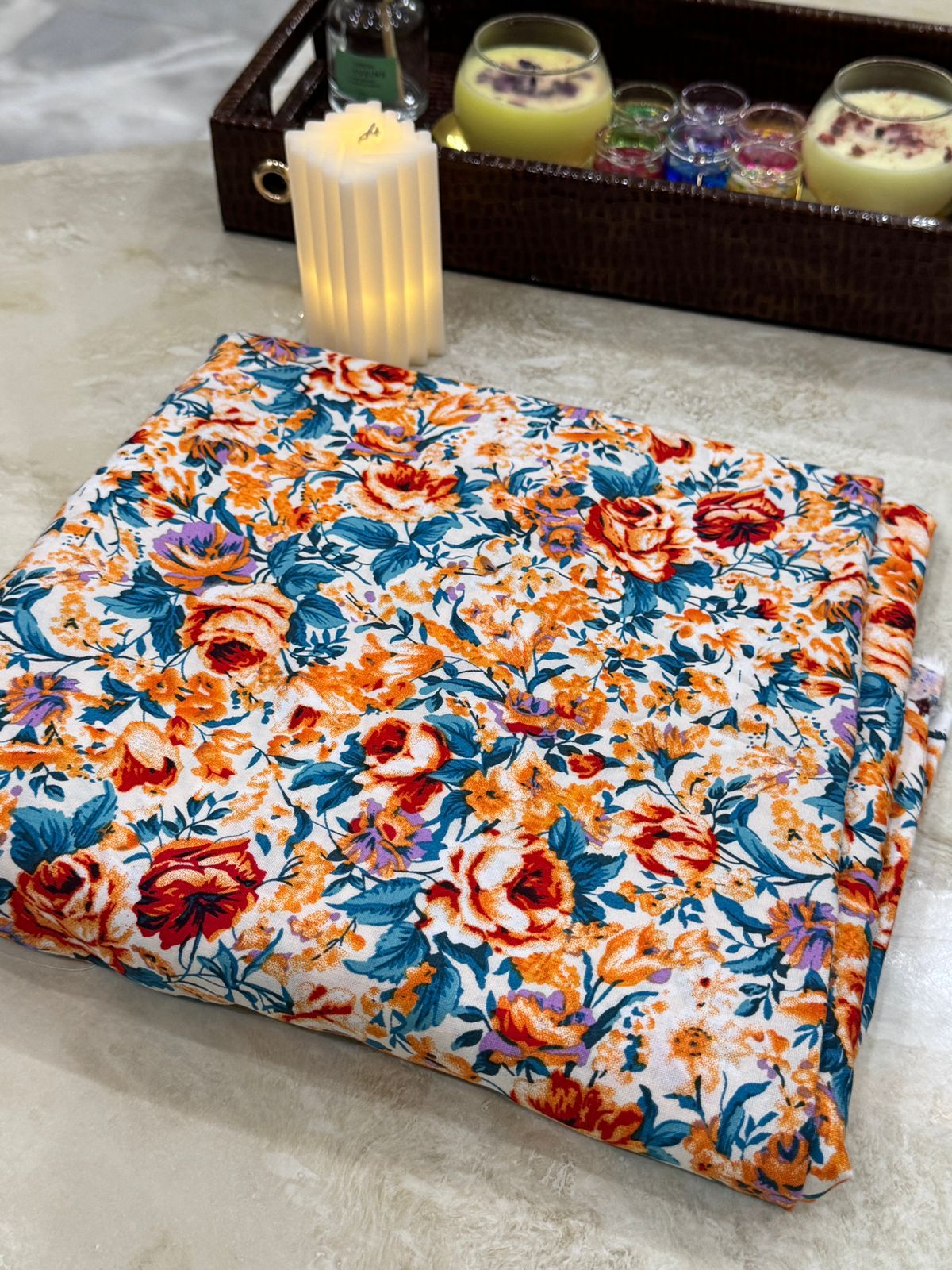 2pc Unstiched Lilen Suit