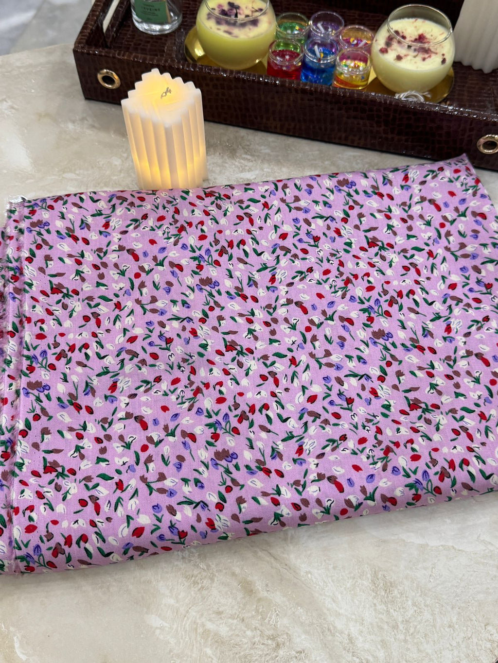 UNSTICHED 2pc SUIT Lilen Fabric