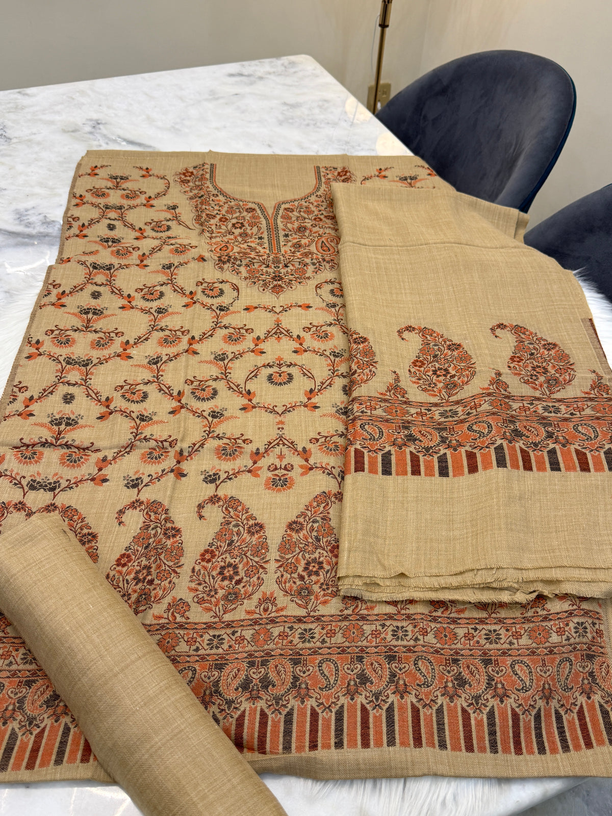Kani pashmina wool suit