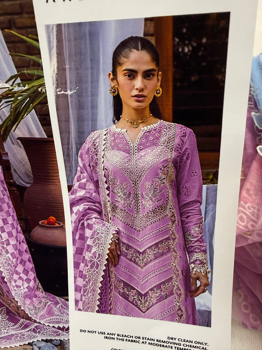 AR21#. Luxury Lawn Embroidered Suit
