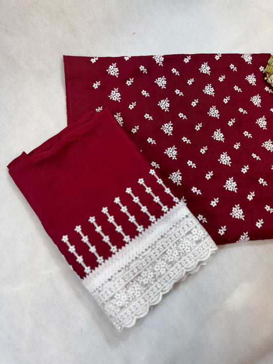 Dhnak embroidered Two pc