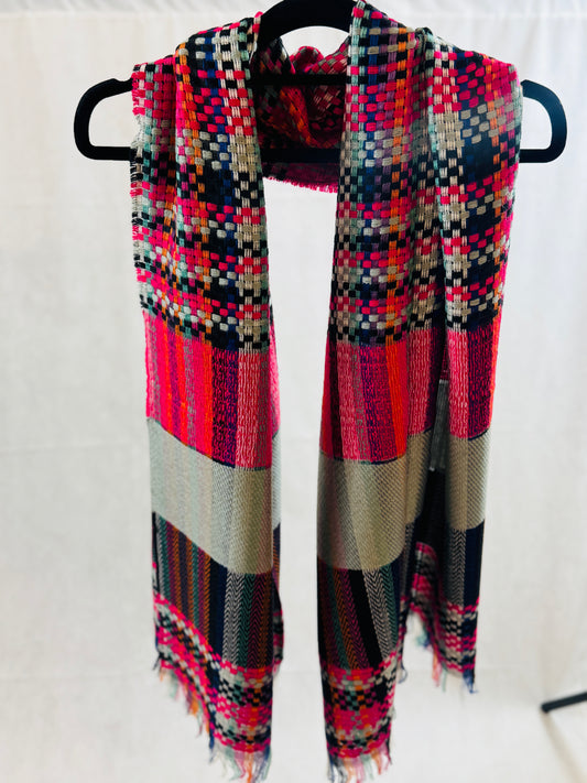 Colourful wool stoller