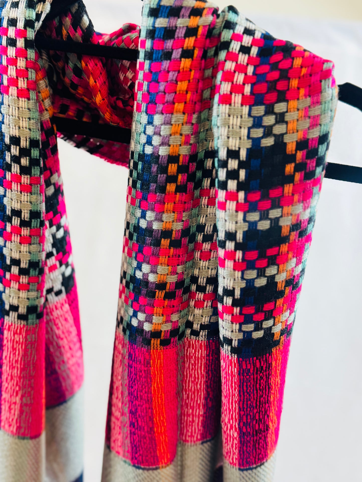 Colourful wool stoller