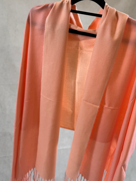 Double-sided wool mini shawl