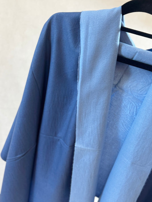 Double-sided wool mini shawl