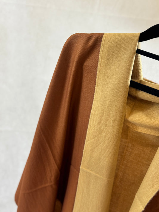 Double-sided wool mini shawl