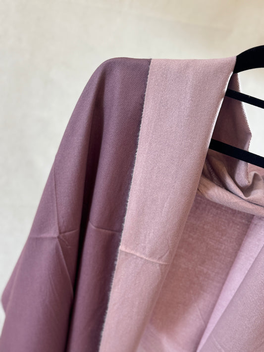 Double-sided wool mini shawl