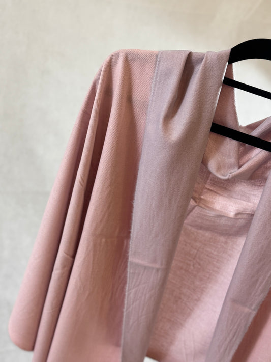 Double-sided wool mini shawl