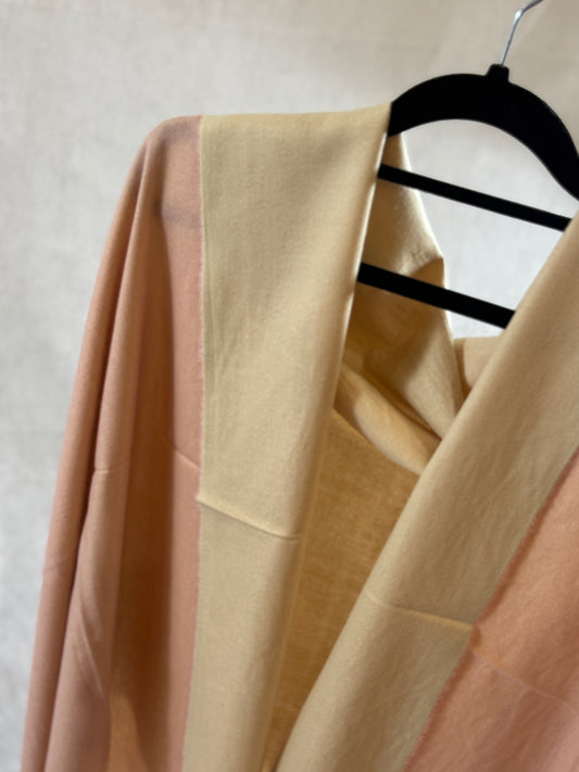 Double-sided wool mini shawl