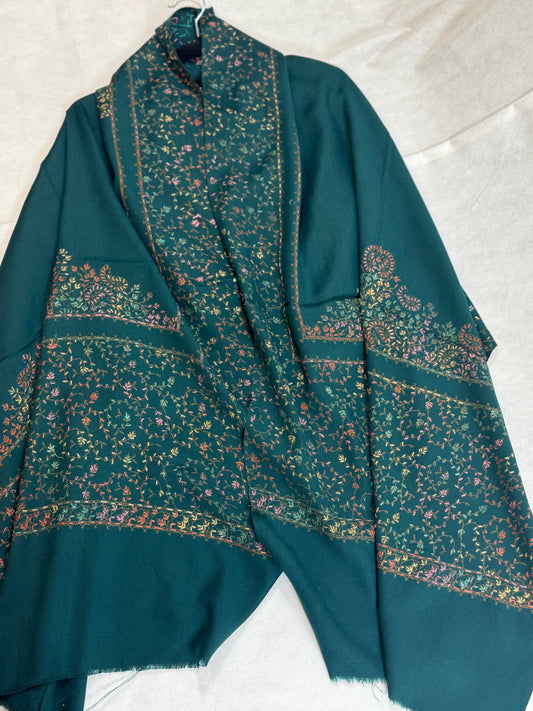 Embroidered mini pashmina shawl