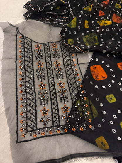 Black Chunri 3PC