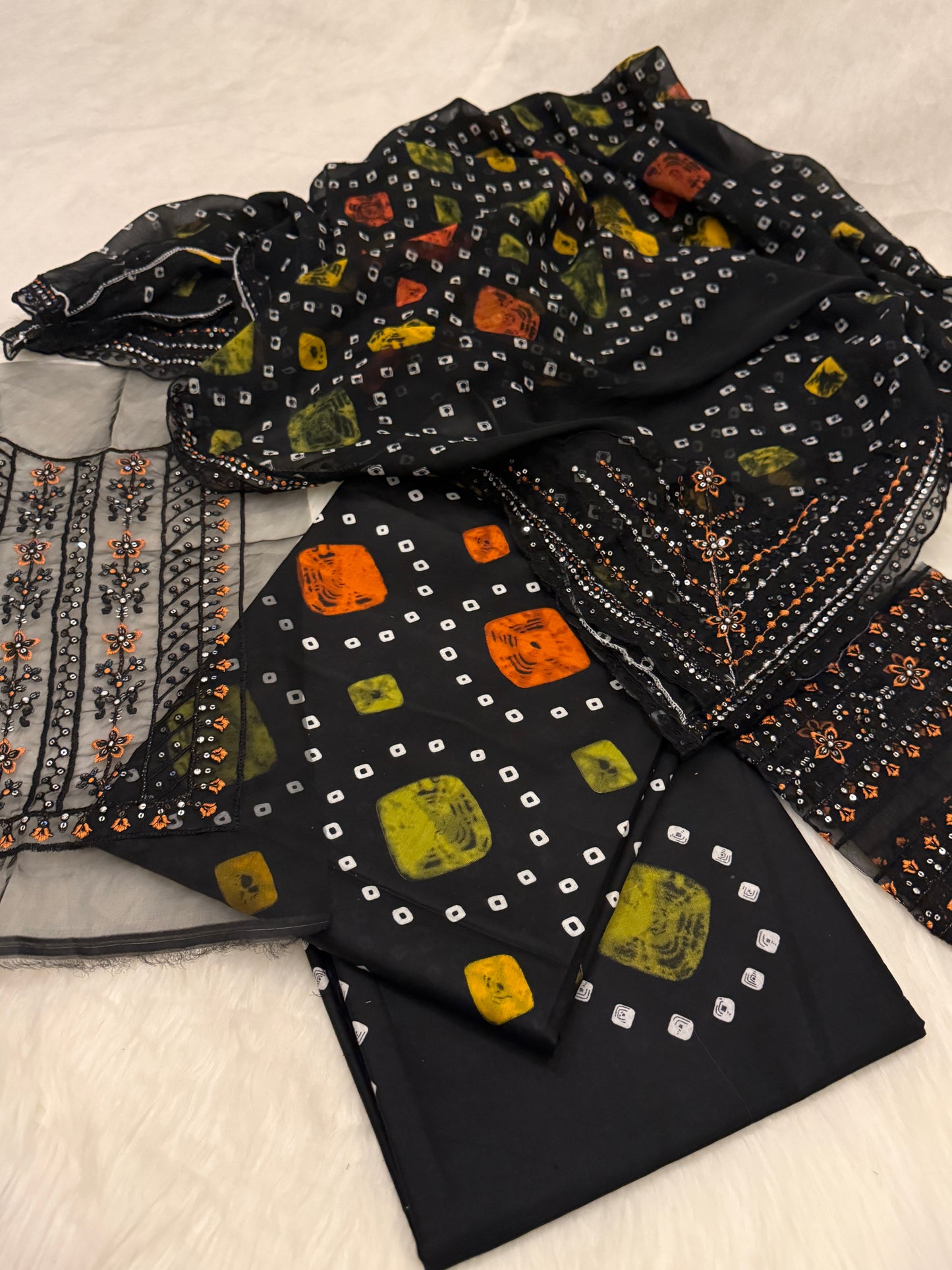 Black Chunri 3PC