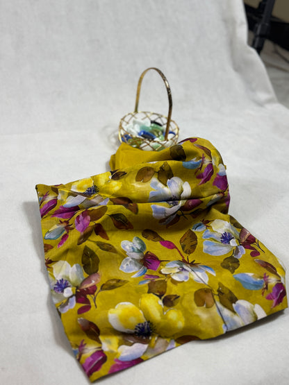 Printed linen shirt plain trouser