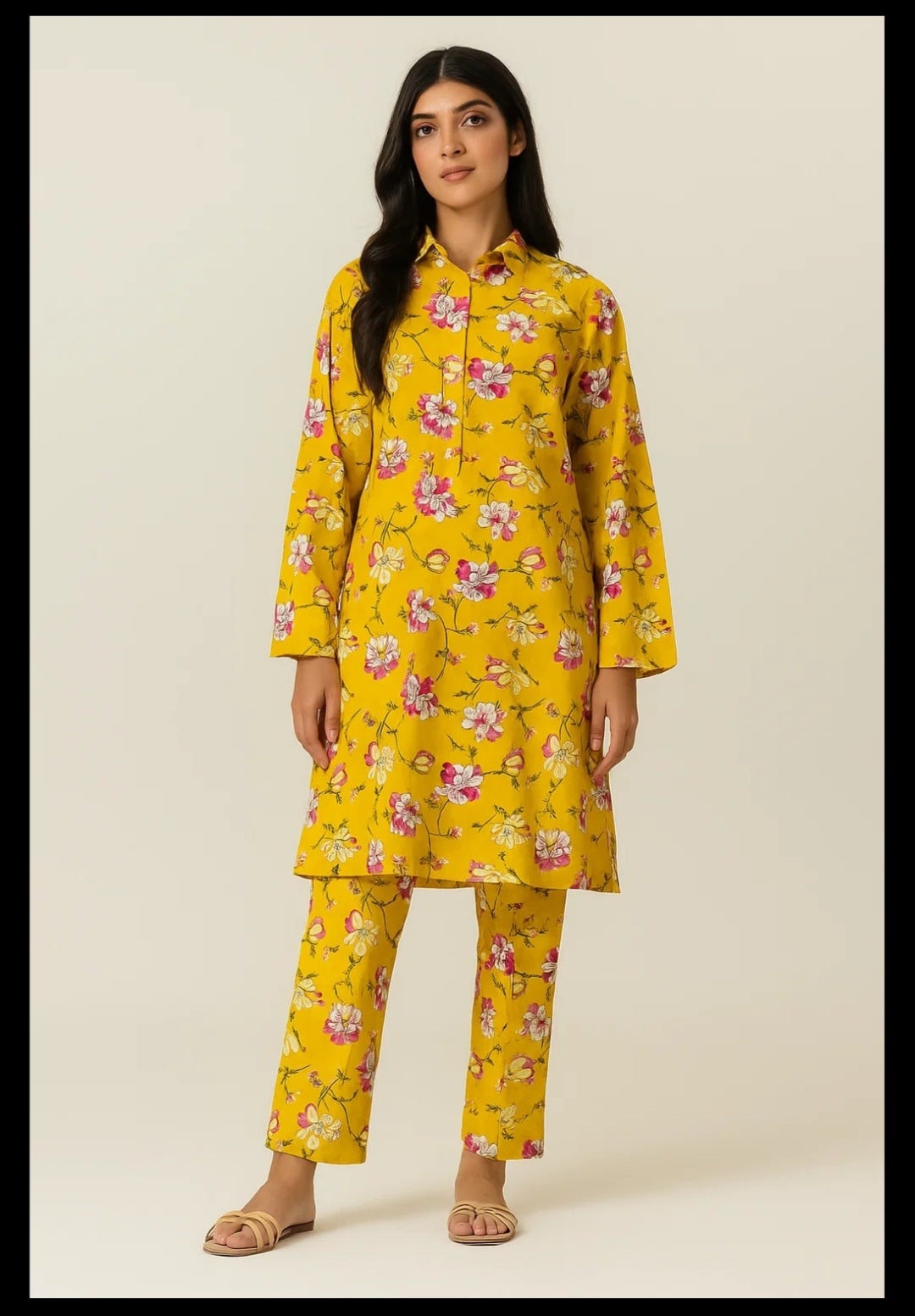 Two pc unstiched Lilen suit
