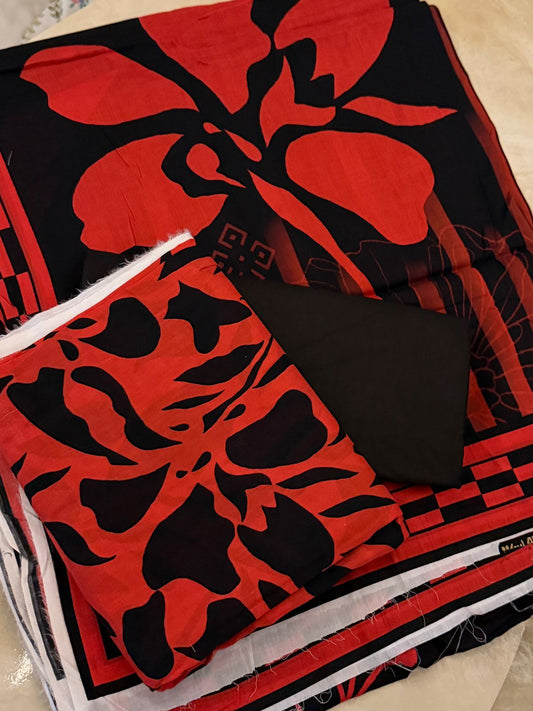 Alkaram | Unstitched 3 Pc Printed Lawn Suit With Lawn Dupatta