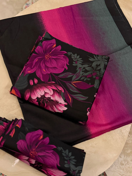 Alkaram | Unstitched 3 Pc Printed Lawn Suit With Lawn Dupatta