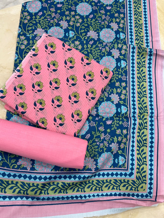 Alkaram | Unstitched 3 Pc Printed Lawn Suit With Lawn Dupatta