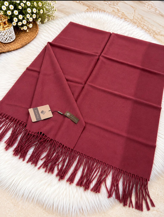 Single Shade Wool Mini Shawl
