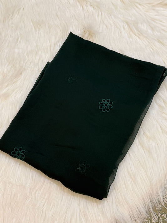 Chiffon embroidered dupatta