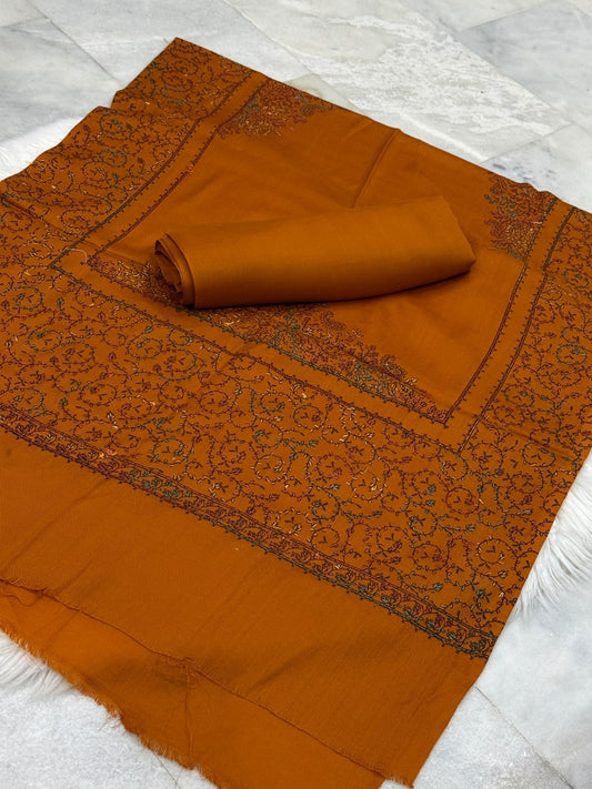 Pashmina wool Kacha Tanka 3PC with mini shawl