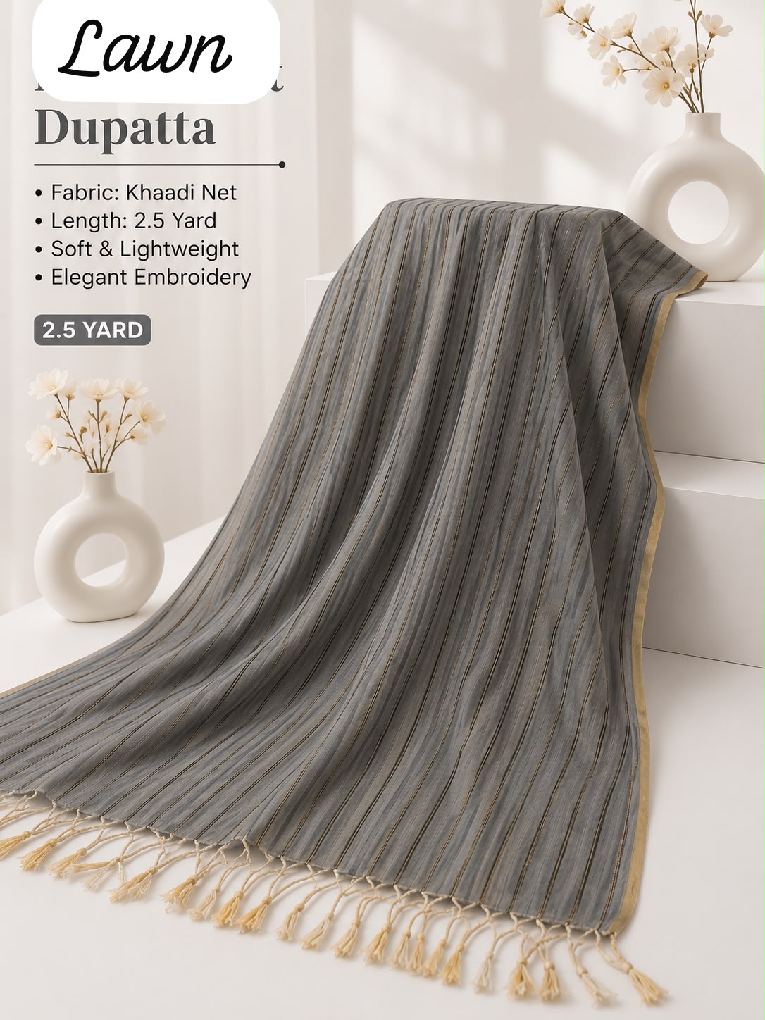 Lawn Dupatta Fabric