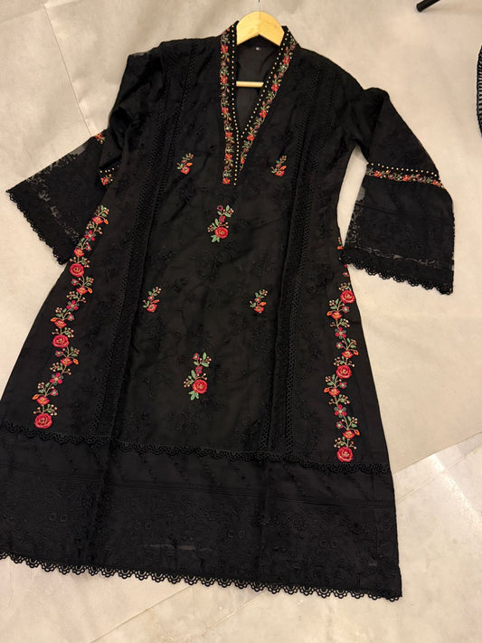 Black Organza 3PC