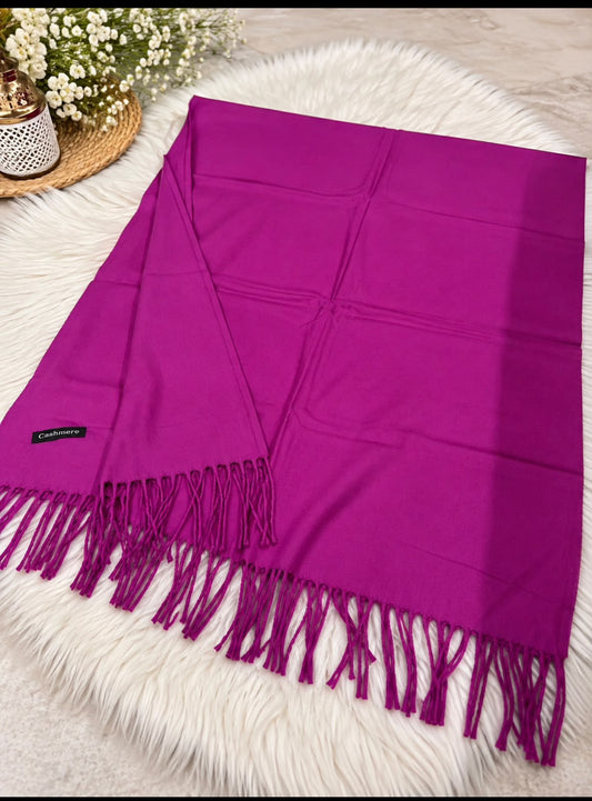 Single Shade Wool Mini Shawl