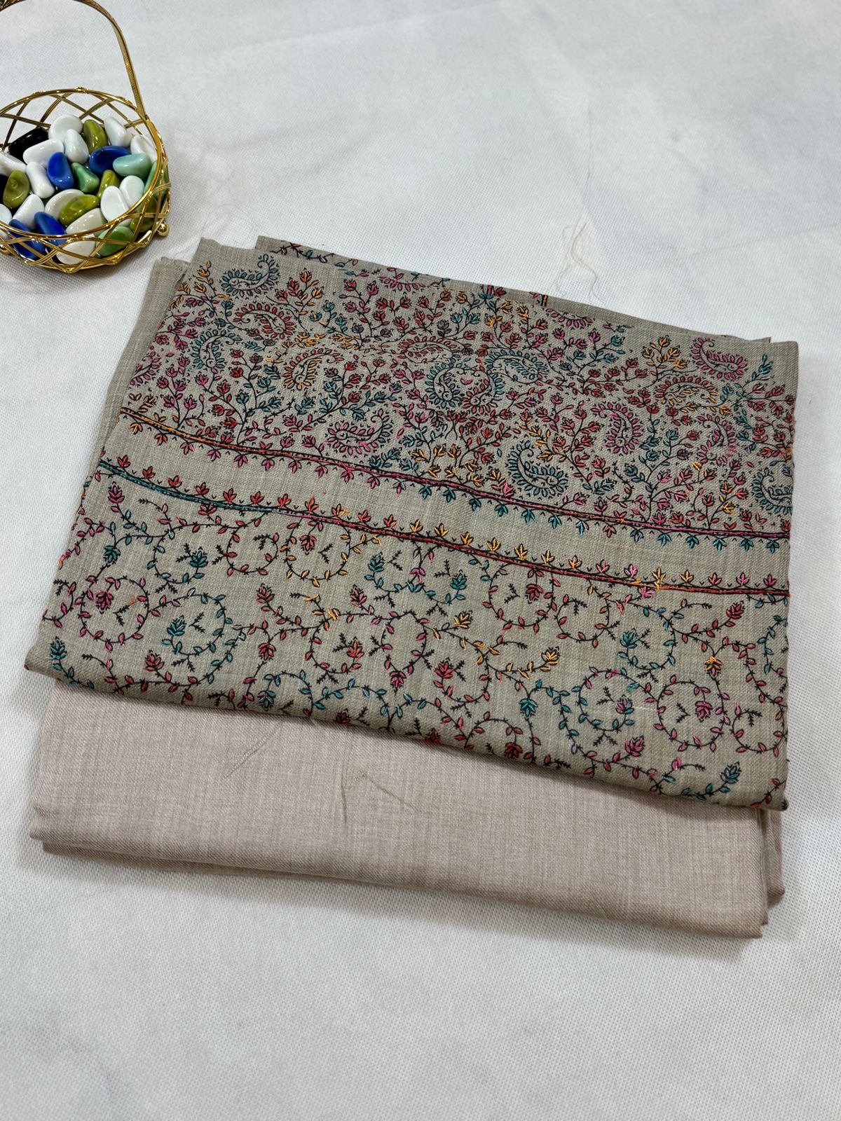 Three pc pashmina suit