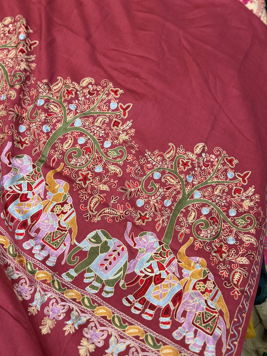 Ar:61-Pashmina embroidered shawl