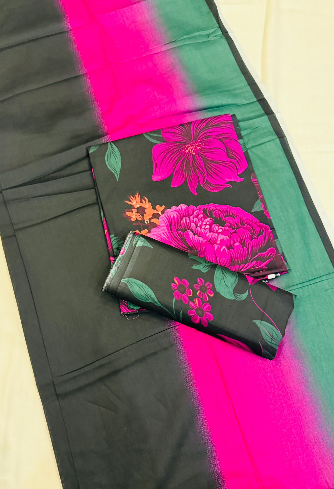 3 PC. LAWN UNSTITCHED SUIT