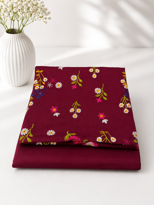 Flora Blossom Embroidered Lawn