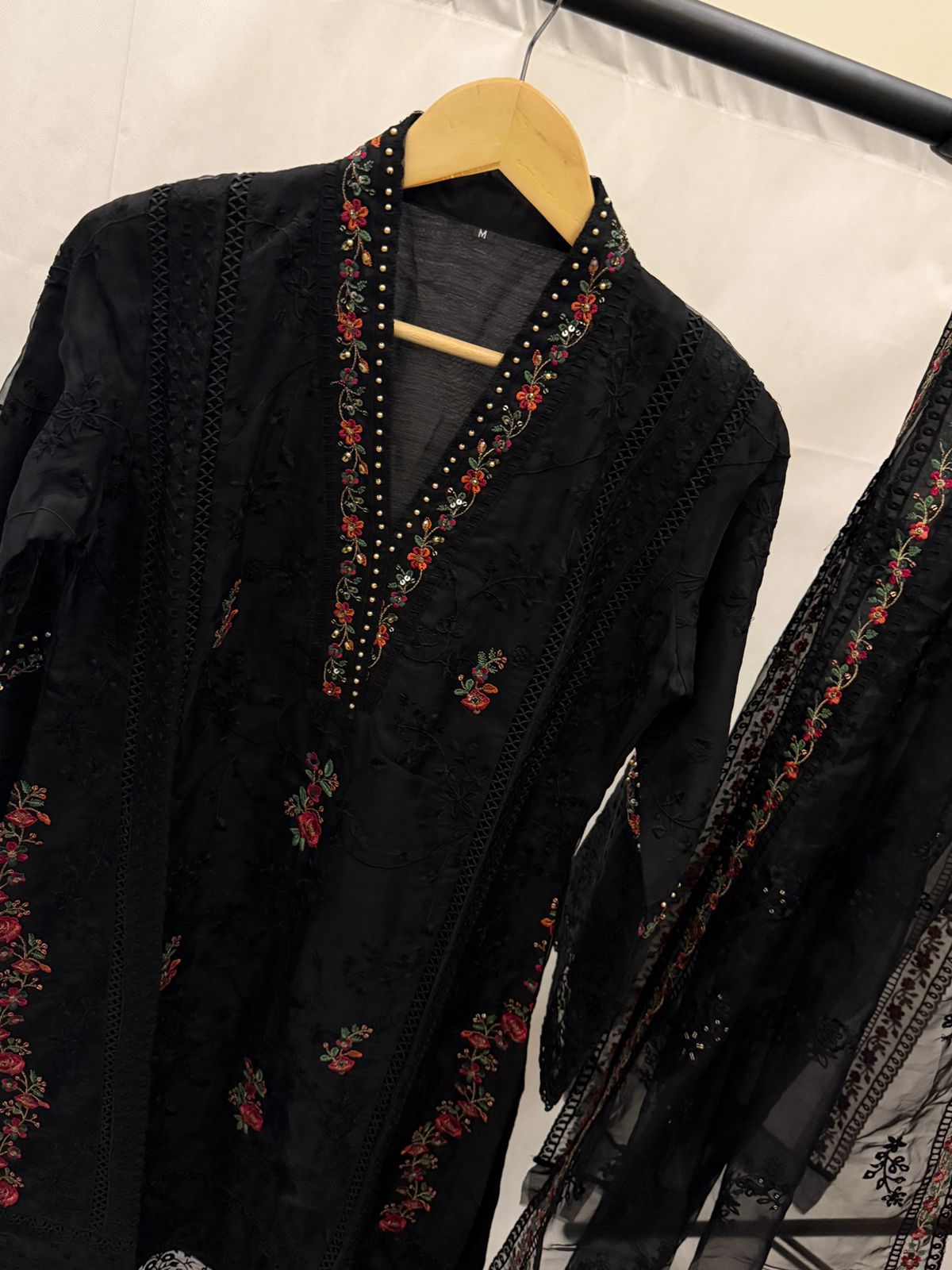 Black Organza 3PC