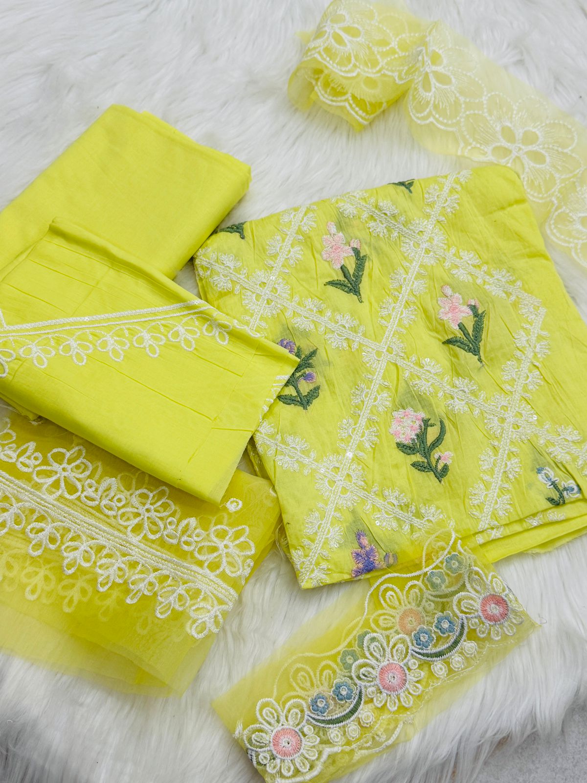 2pc embroidered