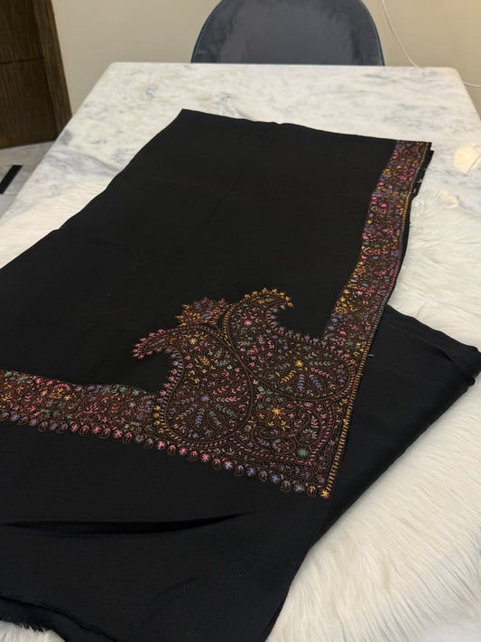 B.Pashmina Kacha Tanka Black  3PC