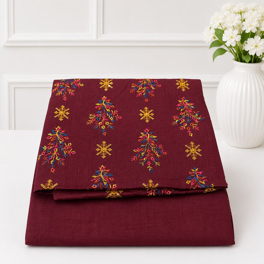 Adeeb– Premium Embroidered Unstitched 2 Piece Lawn Suit