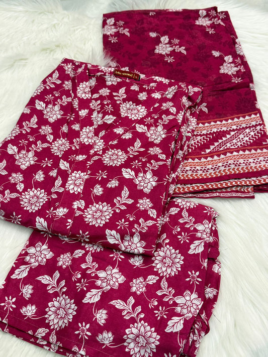 3PC FABRIC Lawn