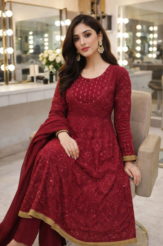 3 PC Embroidered dress