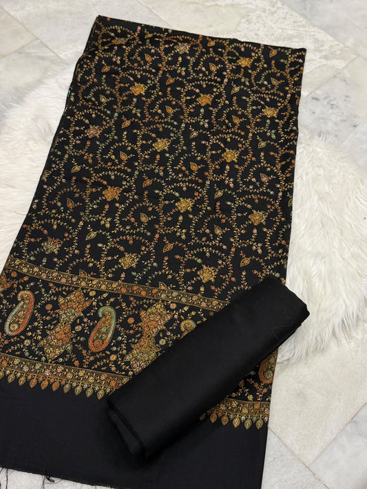 Pashmina Kacha Tanka black 3PC