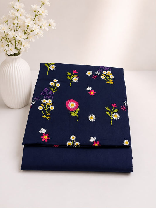 Flora Blossom Embroidered Lawn