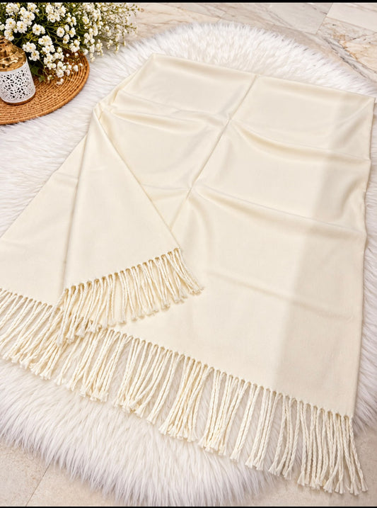 Single Shade Wool Mini Shawl