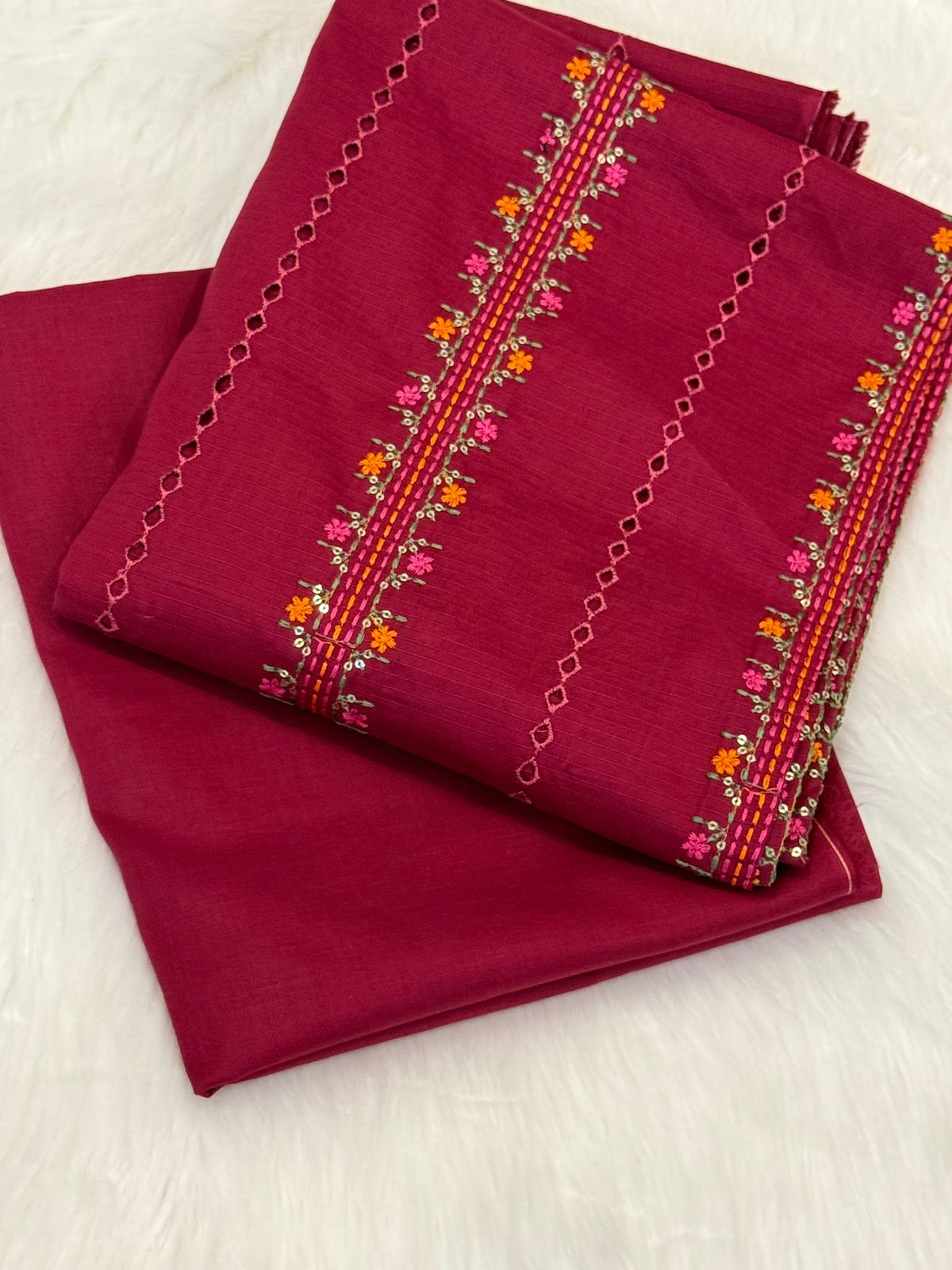 2PC EMBROIDERED LAWN