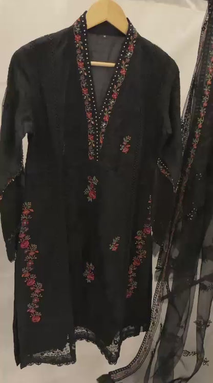 Black Organza 3PC